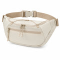 Marsupio 32 x 8 x 16 cm in tessuto beige con cintura regolabile per uso quotidiano