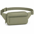 Marsupio 30 x 7 x 16 cm in pelle sintetica verde oliva con cintura regolabile per uso quotidiano