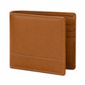 Portafoglio uomo 12 x 2 x 9.5 cm in similpelle marrone - pieghevole con portatessere